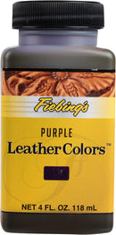 Fiebing's LeatherColors (4 Fl Oz, Purple) - Leather Dye for Natural Leather - Water-Based, Non-Flammable Formula - Permanent & Penetrating Color for Shoes, Boots, Furniture - Safe for Institution Use — 1