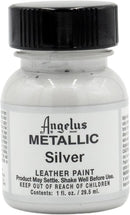 Angelus Metallic Leather Paint, 1 oz., Silver — 1