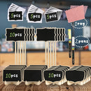 Mini Chalkboard Signs, 30 Pack Framed Small Chalk Board Food Labels with Easel Stand for Party Buffet or Wedding Celebration, Wooden Blackboard as Place Cards for Table Setting or Numbers (30) — 3