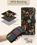 GIANCOMICS Mushroom Womens Wallet RFID Blocking, Credit Card Holder Bifold — 4