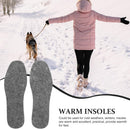 SHOWERORO Warm Wool Felt Insoles for Men and Women, Large Size S 25cm, Breathable Thermal Shoe Inserts with Cuttable Design, Sweat-Absorbing Winter Boot Insoles for Cold Weather — 3