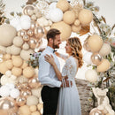 Amandir 153pcs White Sand Beige Balloon Arch Garland Kit Different Sizes — 5