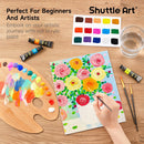 Shuttle Art Acrylic Paint Set, 15 x 12ml Tubes Artist Quality Non Toxic Rich Pigments Colors Perfect for Kids Adults Beginners Artists Painting on Canvas Wood Clay Fabric Ceramic Crafts | 15 Colors | 0.4 Fl Oz (Pack of 15) — 5