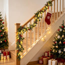 DR.DUDU 6FT Christmas Garland with Lights Mantel Decorations — 8