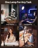 LitONES Remote LED Desk Lamp with Clamp, 2000LM, 30 Modes, Metal Arm — 2