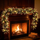 HipTree 9FT Christmas Garland with Lights for Mantel with Timer — 3