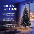 7.5ft Artificial Christmas Tree with 150 Lights for Holiday Decor — 3