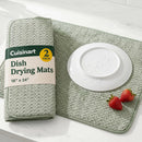 Best Brands Cuisinart Dish Drying Mat for Kitchen Counter, 2-Pack XL 18"x24"