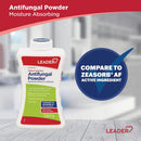Leader Foot Powder, Moisture Absorbing, Talc-Free, Powder for Skin Folds & Most AF, Jock Itch, Prevents Recurrence, 2.5 Ounce — 3