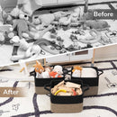 Goodpick Woven Storage Basket for Shelves, 13" x 10" x 9", Black Jute — 8