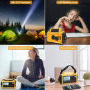 Raynic Emergency Radio, 5000mAh/18500mWh Weather Radio, Solar Hand Crank Radio with AM/FM/SW/NOAA Alert, Cell Phone Charger, Headphone Jack, Flashlight and SOS Siren — 3