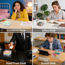 3x3 Inch Scalloped Acrylic Sticky Note Holder, Clear Cute Post It Note Dispenser, Notepad Holder with Wave Design, Thick Acrylic Desk Organizer for Office, Home, Dorm, Classroom — 6