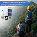WANNTS Ultralight Sleeping Pad with Pillow & Built-in Pump for Camping | Blue — 4