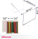 Officemate Letter Size Hanging File Frame, 2-Pack File Holder, Silver — 2