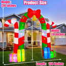 BLOWOUT FUN Christmas Inflatables,10FT Giant Candy Archway Gifts Bow Bell — 6