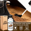 2 Pcs Cork Sealer 1 fl oz (30 ml) with Brush Applicator - Waterproof Sealant for Cork Footbeds & Sandals, Prevents Cracking, Drying — 2