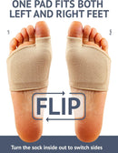 Brison Metatarsal Pads for Women and Men Ball of Foot Cushion - Gel Sleeves Cushions Pad - Fabric Soft Socks for Supports Feet Pain Relief - 2 Pairs (Beige, Medium) 3