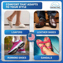 HAPAD Heel Lift 2 1/2" x 7/16" - Wool Felt Shoe Insert for Uneven Legs Pad - 1 Pack - 2 1/2" x 3/16" — 6