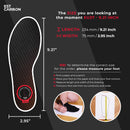 Carbon Fiber Insole - 1 pc, Men 6.5-7, Women 7.5-8 - Orthotic Insole - Black-1 Pc — 4