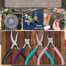 URSKYTOUS 4Pcs Jewelry Pliers Set Jewelry Making Pliers Tools Kit Include Jewelry Making Needle Nose Chain Nose… — 2