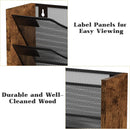Ironwood Hanging Wall File Organizer, 5 Pocket Mesh Mail Organizer Wall Mounted with Nametag Label, Wall File Holder for Office Home School, Magazine Rack for Mail Paper Document Organization, Black — 5
