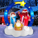 Danxilu 6FT Inflatable Nativity Scene Outdoor Christmas Decorations w/LEDs — 1