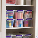 IRIS USA Storage Bins with Lids |Made in USA| 5 Qt - (6-Pack) - Clear — 4