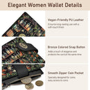 Kelvoris Bookshelves Skull Goth Small Rfid Women Wallet Zipper Coin Pocket — 6
