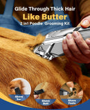 oneisall Dog Grooming Kit for Thick/Matted Hair with Stainless Steel Blade