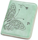 KITEVIUN Small RFID Wallet Women Ultra Thin Slim Womens Wallet Mini Compact Bifold - Peppermint Green — 1
