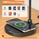 LED Desk Lamp for Home Office with Wireless Charger, Black — 2