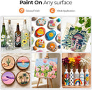 Nicpro Acrylic Paint Set 24 Colors 2oz with 12 Brushes & Palette | 2 Fl Oz (Pack of 24) — 4