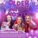 Fulmoon Older Wiser Hotter Banner Birthday sign,Purple — 5