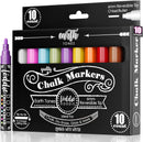 Loddie Doddie Liquid Chalk Markers, Window Markers, Earth Tones, 10 Pack | 1 Count (Pack of 10) — 1