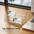 MaxGear Acrylic Business Card Holder, Desktop Card Display Stand, 8 Pockets — 5