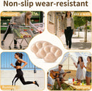 4 PRS 4D Cushioned Heel Grips - Pads for Big Shoes (Beige) - B1-beige — 7