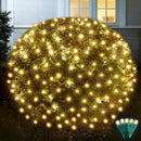 Led Net Lights Christmas Lights Outdoor 200Led 9 ftx 6ft Upgraded WarmWhite Christmas Net Lighting, Waterproof 5mm LED Wide Angle Outdoor Indoor Mesh Net Light for Trees, Bushes, Shrubs Decorations — 1