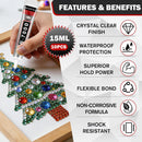 B-7000 Glue Clear with Precision Tip, 15ml 10 Pack Multi-Function Craft Adhesive, Waterproof Strong Bond Glue for… — 2