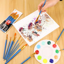 AROIC Acrylic Paint Brush Set, 12pack/120pcs Nylon Hair Paint Brushes | 120pcs-blue — 5