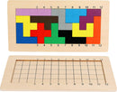 TOWO Wooden Pentomino Puzzle Game, Tangram Math Blocks for Kids — 1