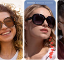 miyya Bug Eye Oversized Polarized Sunglasses Womens, Trendy Retro Sun Glasses for Women 2025, Oversized UV Protection Shades | Black/Black — 2