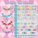 leitait 24 Pack Bracelet Wands,Charm Bracelet Jewelry Making Kit,Arts Crafts for Kids,Unicorn Party Favors… — 4