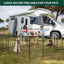 VISCOO Dog Playpen Outdoor, 16 Panels 40" High Metal Dog Fence with Gate — 3