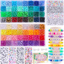 Quefe 64 Colors 2350pcs Pony Beads Bracelet Making Kit Kandi Bead — 1