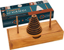 BSIRI Fun Puzzle Board Games Gifts of Hanoi Tower (9 Rings) with Wooden Designs for Brain Teasers Logic Games Kids and Adults to Challenges Mastermind Game and Think for Fun Learning Tower Puzzles — 1