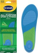 Dr. Scholl’s Sport Insoles - Superior Shock Absorption and Arch Support to Reduce Muscle Fatigue and Stress on Lower Body Joints for Women Size 6-10 - 1 Pair (Pack of 1) / Women (Size 6-10) — 1