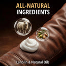 Eagle Leather Jacket Conditioner- Leather Lotion with Cloth for Boots, Jackets, Purses, Handbags & Bags – Lanolin & Natural Oils to Clean, Condition, Restore & Protect All Leather Colors — 5