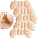 5 PRS Suede Heel Grips for Men Women - Pads for Big Shoes (Beige) - A1-beige — 1
