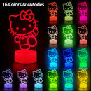 AIHYING Cat Night Light Cute Night Light - Anime Charater 16 Color Change Decor Kitty Lamp with Remote, Dim,… — 3