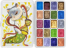 CraftyManor Mini Forestry Shifting Watercolor Painting Set, 20 Color Shifting Watercolor Paint Kit, Shimmer Metallic Watercolor Paints, Glitter Watercolor Paint, Solid, DunHuang Style | Dunhuang 20 Colors — 1